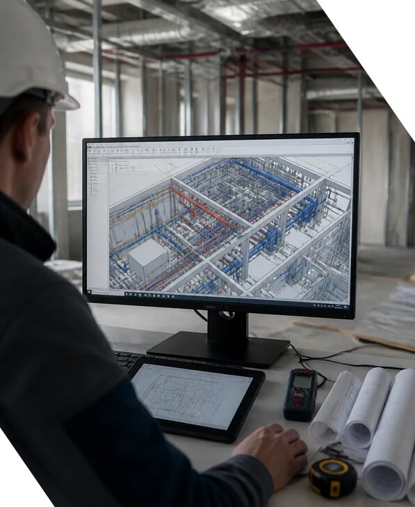 Создание BIM модели инженерных сетей для объектов в Соликамске